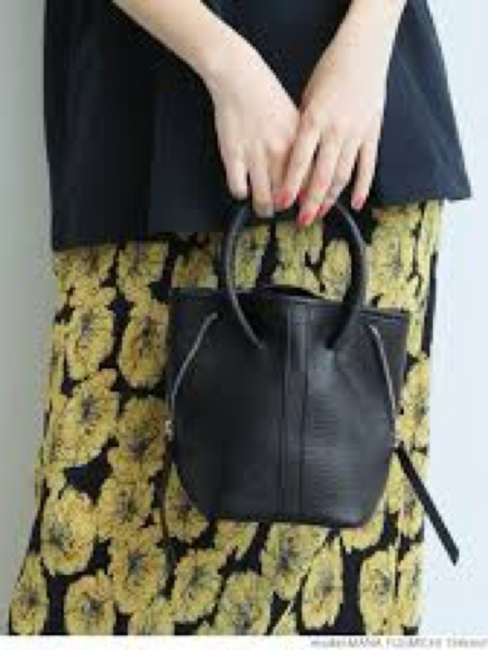 Anthropologie Mini Loop Bucket Hand/Crossbody Bag